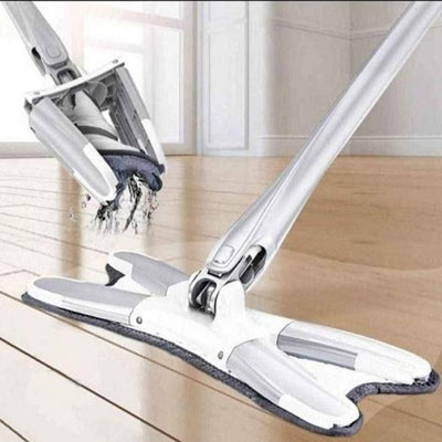 Jashiya leaning Mop-Flat Floor Mop, Reusable Pad, 360 Degree Dry Wet Mop Home Kitchen