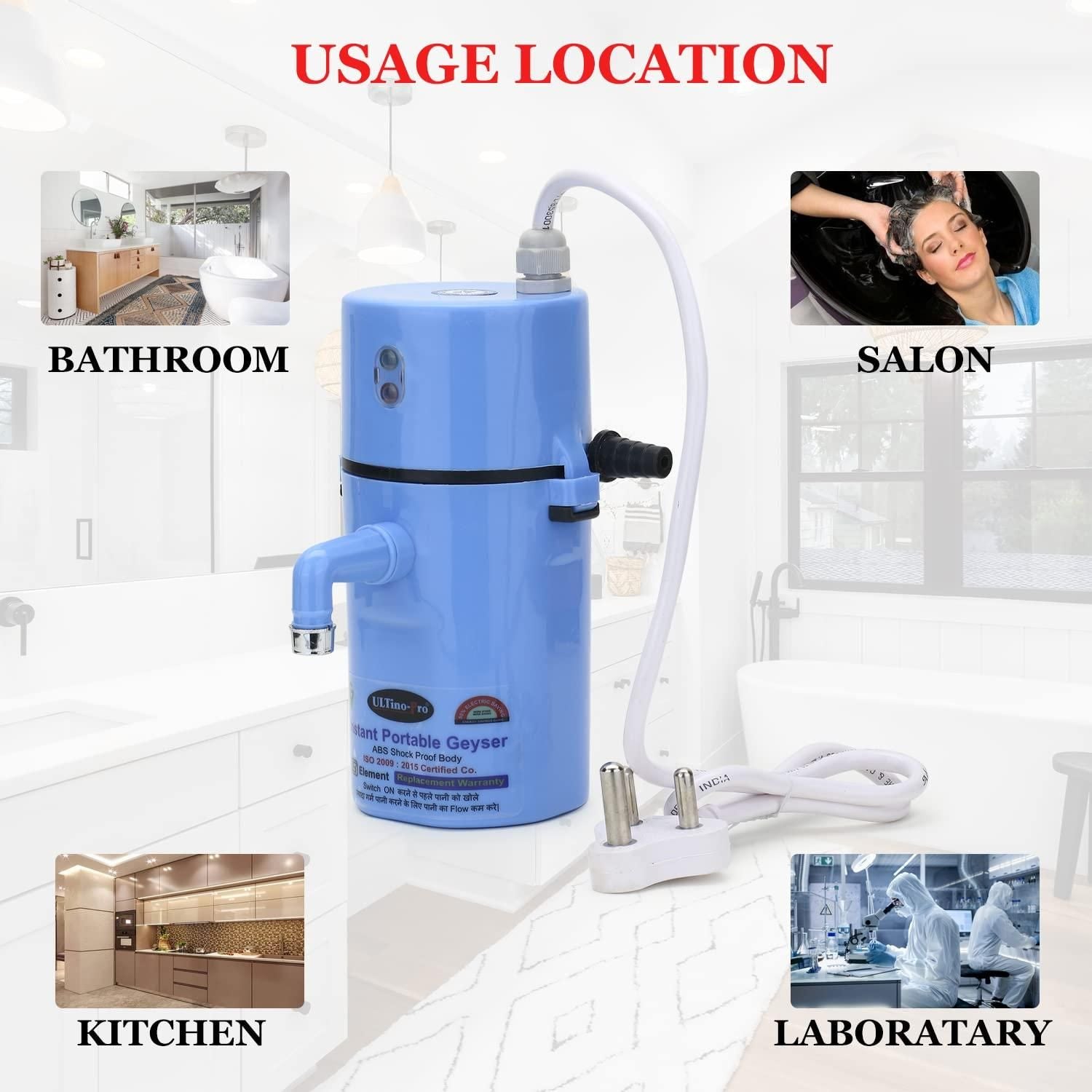 Jashiya ULTino-Pro || Electro-Metic Instant Portable Mini Geyser