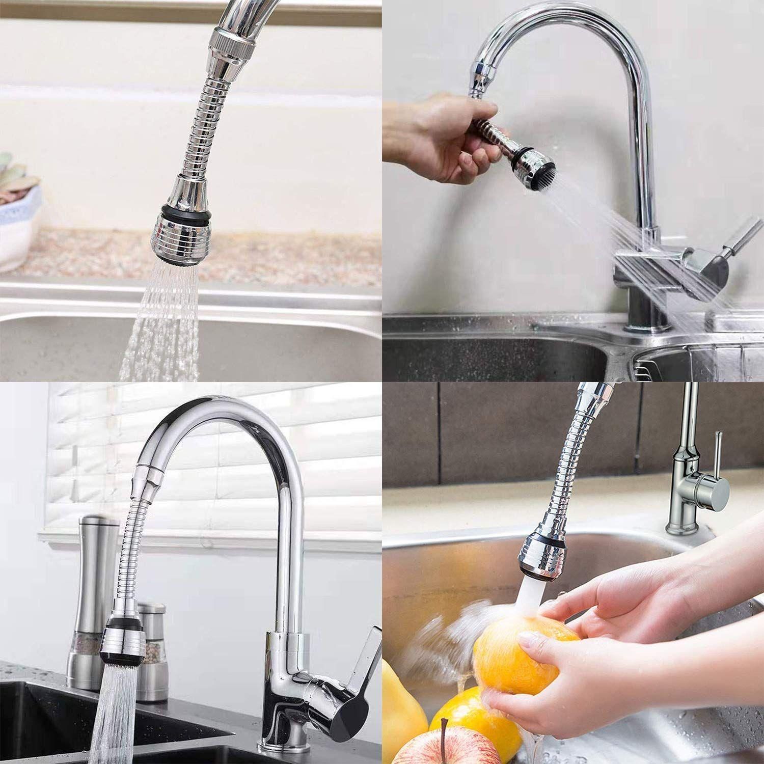 Jashiya Rs.458/-Water Faucet - 360 Degree Rotation Flexible Water Faucet Sprayer