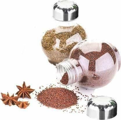 Jashiya Rs.541/-Jar-Chronicles 360 Degree Revolving Spice Rack, Masala Rack, Spice Box, Masala Box, Masala Container (1 Stand,16 Plastic Bottles With Steel Cap)