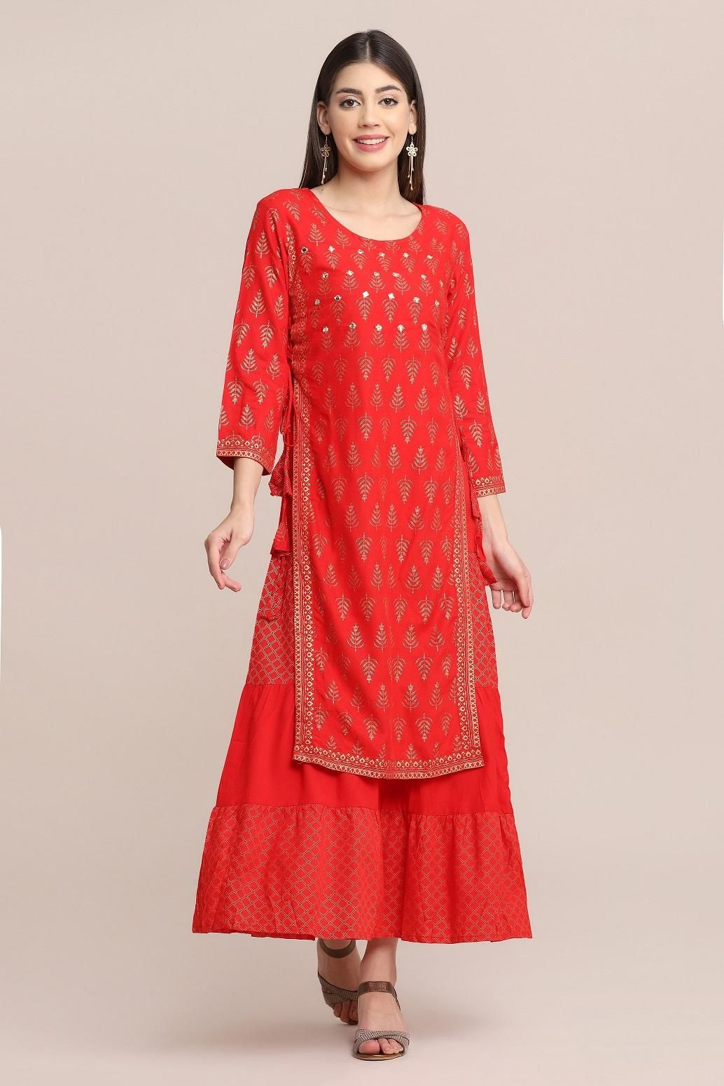 Jashiya Rs.945/-New Rayon Printed With Embroidery Work Skirt Sets