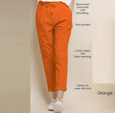 Jashiya Rs.700/-Women's Cotton Solid Trendy Pant