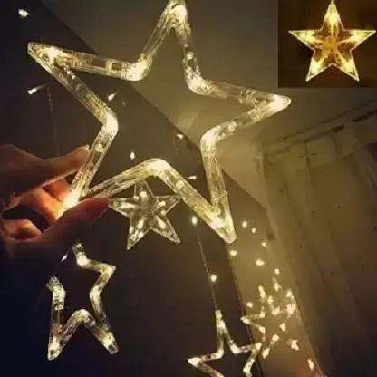 Jashiya Rs.673/-120 LED Plastic Star Curtain String Lights