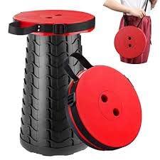 Jashiya Rs.754/-Portable Stool Lightweight Photography Chair Retractable Folding Stool Seat Load Max350lbs W/ Shoulder Strap