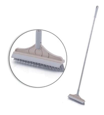 Jashiya Rs.482/-Floor Brush- 2 In 1 Long Handle Wiper Stiff Bristle Floor Brush